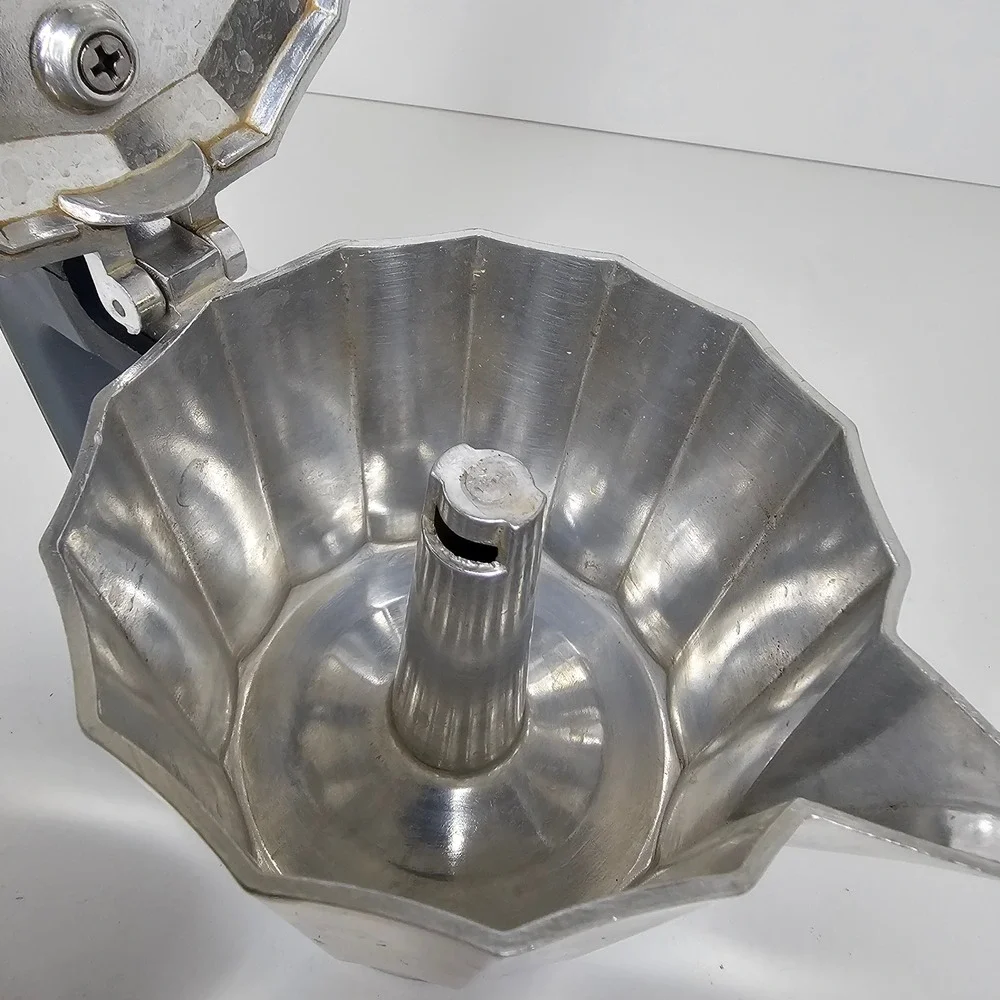 BRA Aluminum 6 cup Espresso Maker Moka Pot Stovetop Coffee
